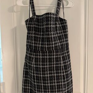 Francesca’s NWT! New - Elegant Black and White Plaid Dress